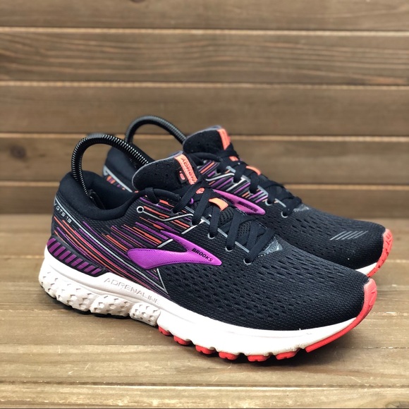 Brooks Shoes - Brooks Adrenaline GTS 19 Black Purple Size 10(2A)